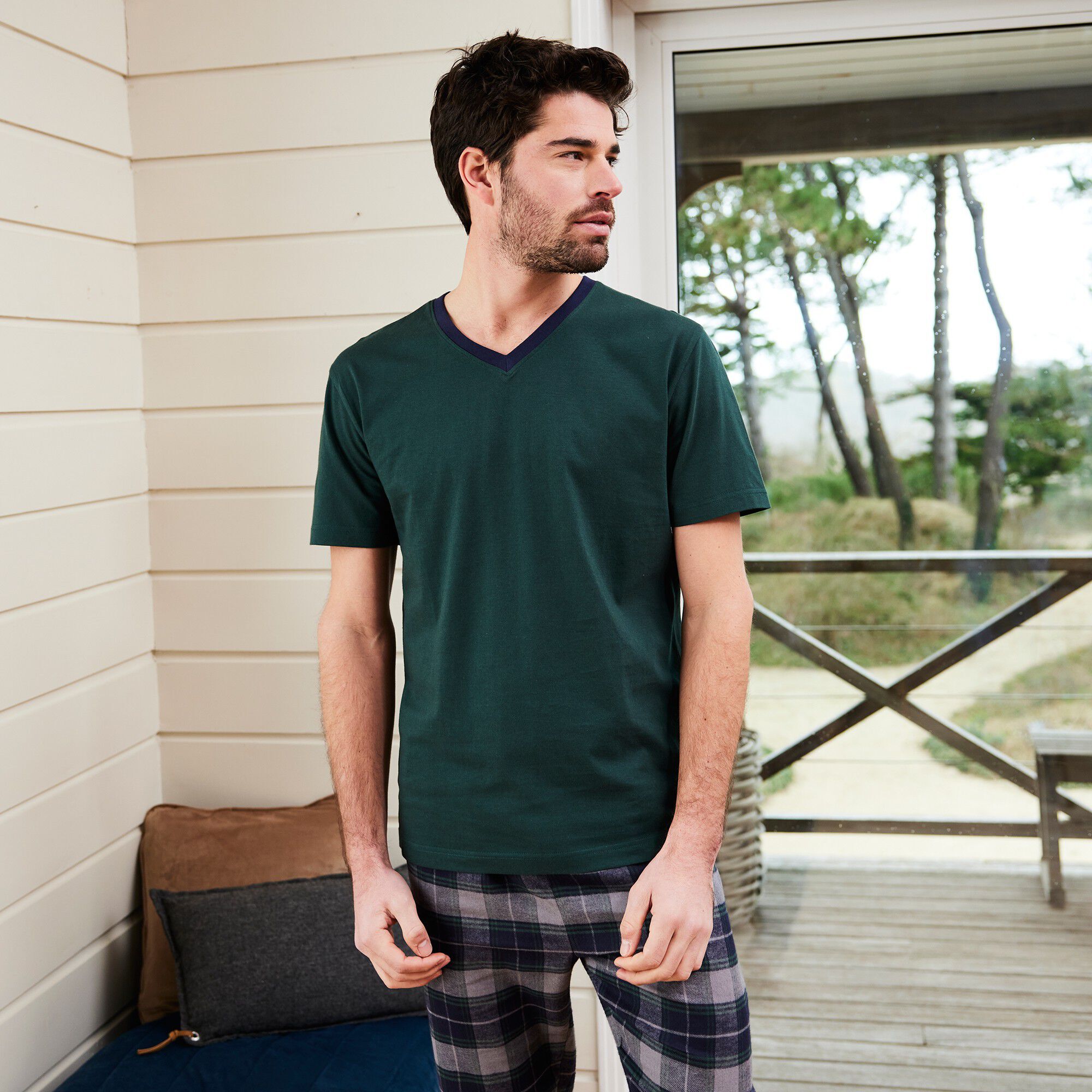 Blanche porte online pyjama homme
